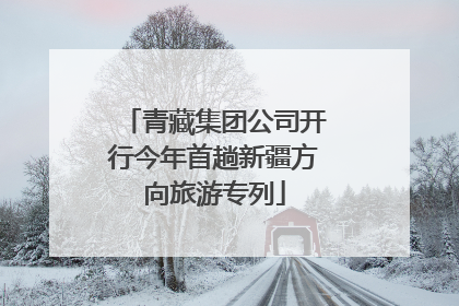 青藏集团公司开行今年首趟新疆方向旅游专列