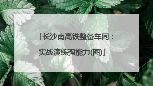 长沙南高铁整备车间：实战演练强能力(图)