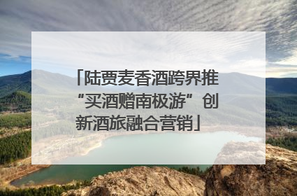 陆贾麦香酒跨界推“买酒赠南极游”创新酒旅融合营销