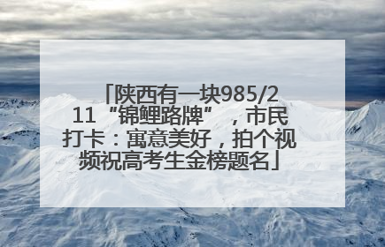陕西有一块985/211“锦鲤路牌”，市民打卡：寓意美好，拍个视频祝高考生金榜题名