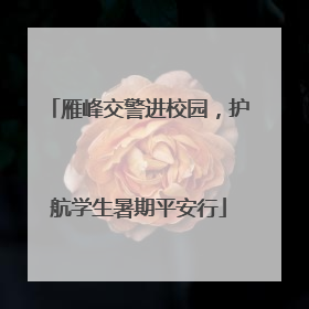 雁峰交警进校园，护航学生暑期平安行