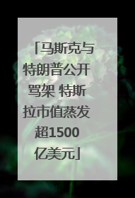 马斯克与特朗普公开骂架 特斯拉市值蒸发超1500亿美元