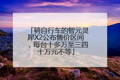 骑自行车的智元灵犀X2公布售价区间，每台十多万至三四十万元不等
