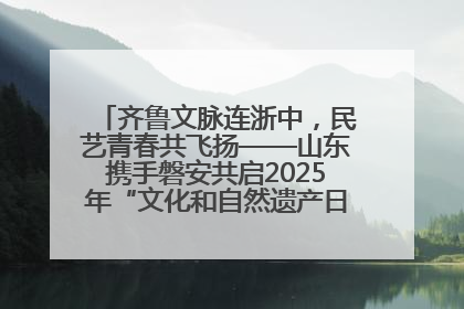 齐鲁文脉连浙中，民艺青春共飞扬——山东携手磐安共启2025年“文化和自然遗产日”系列活动
