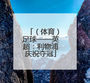 （体育）足球——英超：利物浦庆祝夺冠