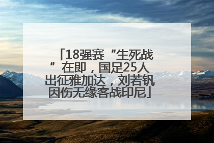 18强赛“生死战”在即，国足25人出征雅加达，刘若钒因伤无缘客战印尼