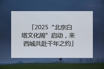2025“北京白塔文化周”启动，来西城共赴千年之约