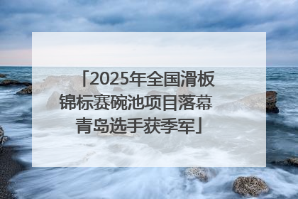 2025年全国滑板锦标赛碗池项目落幕 青岛选手获季军