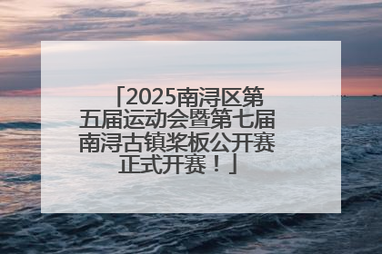 2025南浔区第五届运动会暨第七届南浔古镇桨板公开赛正式开赛！