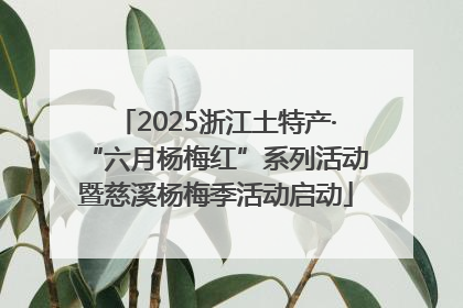 2025浙江土特产·“六月杨梅红”系列活动暨慈溪杨梅季活动启动
