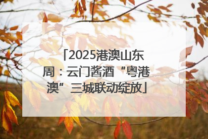 2025港澳山东周：云门酱酒“粤港澳”三城联动绽放