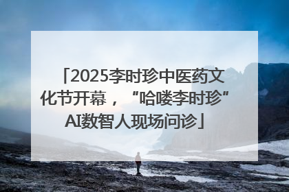 2025李时珍中医药文化节开幕，“哈喽李时珍”AI数智人现场问诊