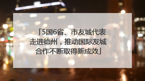 5国6省、市友城代表走进德州，推动国际友城合作不断取得新成效
