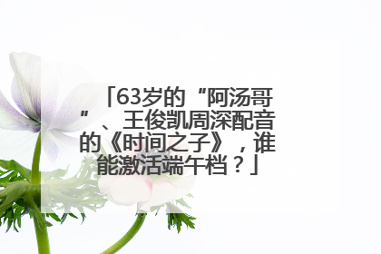63岁的“阿汤哥”、王俊凯周深配音的《时间之子》，谁能激活端午档？