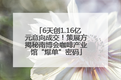 6天创1.16亿元意向成交！策展方揭秘南博会咖啡产业馆“爆单”密码