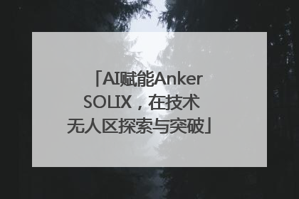 AI赋能Anker SOLIX，在技术无人区探索与突破